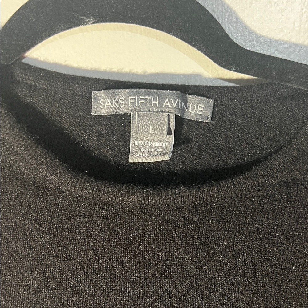 Saks Fifth Avenue women’s  Charcoal Crewneck Sweater